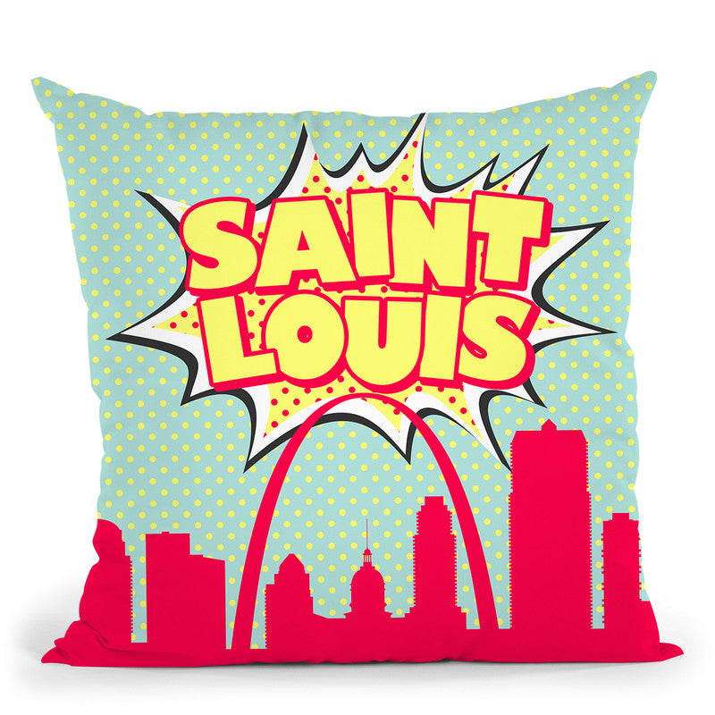 Saint Louis Throw Pillow By Octavian Mielu