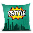 Seattle Throw Pillow By Octavian Mielu