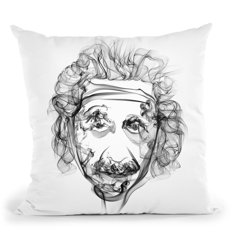 Einstein Throw Pillow By Octavian Mielu
