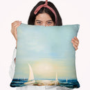 Clear Water Throw Pillow By Osnat Tzadok