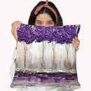 Purple Summer Throw Pillow By Osnat Tzadok