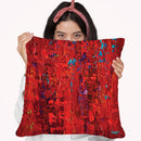 Red Throw Pillow By Osnat Tzadok