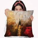 The Golden Creek Throw Pillow By Osnat Tzadok