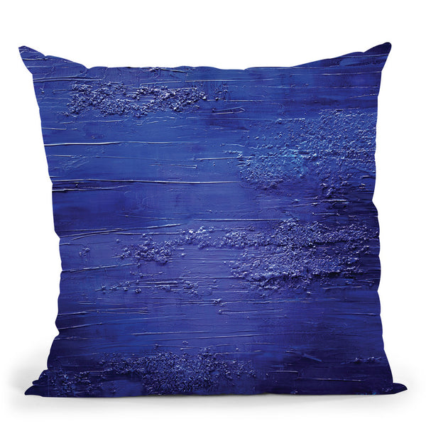 Blue Ocean Throw Pillow By Osnat Tzadok
