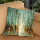 Walking In The Rain Throw Pillow By Osnat Tzadok