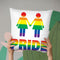 Girl Gay Pride Throw Pillow By Pride Designs - by all about vibe