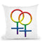 Girl Sign Gay Pride Throw Pillow By Pride Designs - by all about vibe