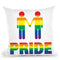 Guy Gay Pride Throw Pillow By Pride Designs - by all about vibe