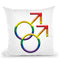 Guy Sign Gay Pride Throw Pillow By Pride Designs - by all about vibe