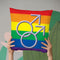 Guy Sign Gay Pride I Throw Pillow By Pride Designs - by all about vibe