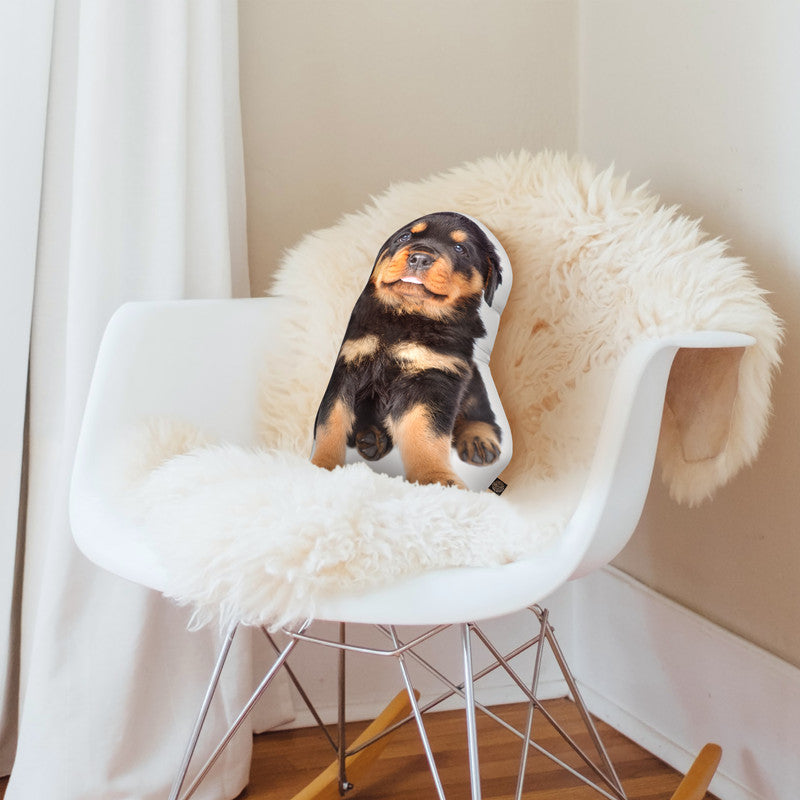 Rottweiler Throw Pillow By All About Vibe