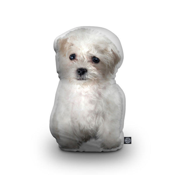 Bichon Frise Throw Pillow By All About Vibe