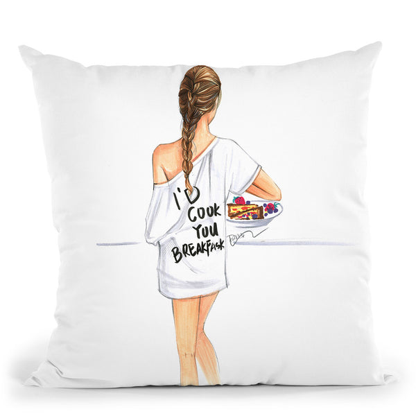 Cook You Breakfast Throw Pillow By Rongrong