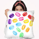 We Heart Macaroons Throw Pillow By Rongrong