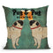Pug And Pug Brewing Square No Words Throw Pillow By Ryan Fowler