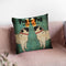 Pug And Pug Brewing Square No Words Throw Pillow By Ryan Fowler