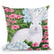 Rabbit In Garden Throw Pillow By Sally B