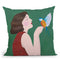 Woman And Bird Throw Pillow By Sally B