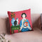 Chinese Woman And Cat Throw Pillow By Sally B