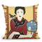 Chinese Woman And Fan Throw Pillow By Sally B