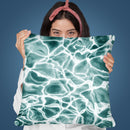 Aqua Throw Pillow By Sisi And Seb