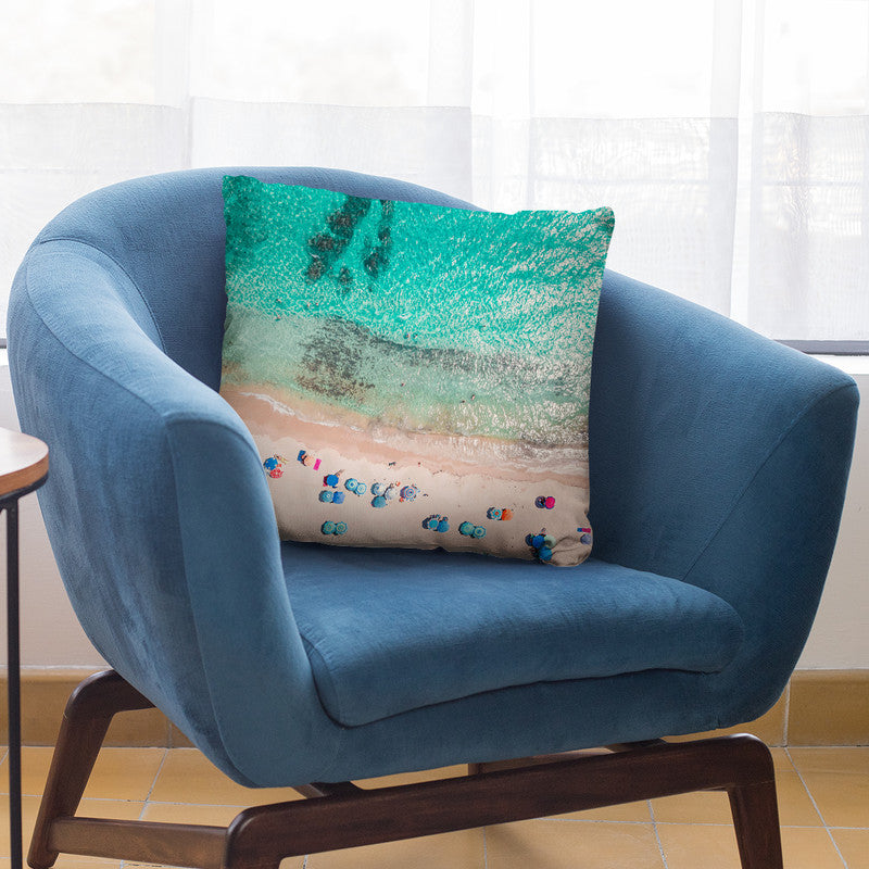 Beach People Throw Pillow By Sisi And Seb