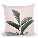 Blush Leaf Throw Pillow By Sisi And Seb