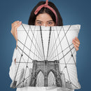 Brooklyn Bridge Throw Pillow By Sisi And Seb
