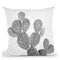 Cactus Bw Throw Pillow By Sisi And Seb