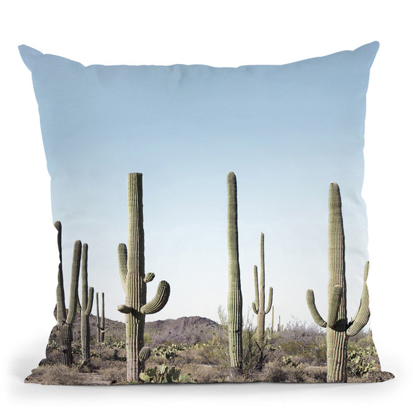 Cactus Land Throw Pillow By Sisi And Seb