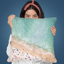 Pastel Beach Throw Pillow By Sisi And Seb