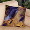 Purple And Gold Abstract Throw Pillow By Spacefrog Designs