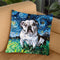 Charlie Bulldog Throw Pillow by Aja Trier