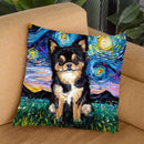 Chihuahua Black And Tan Throw Pillow by Aja Trier