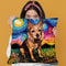 Australian Terrier Throw Pillow by Aja Trier