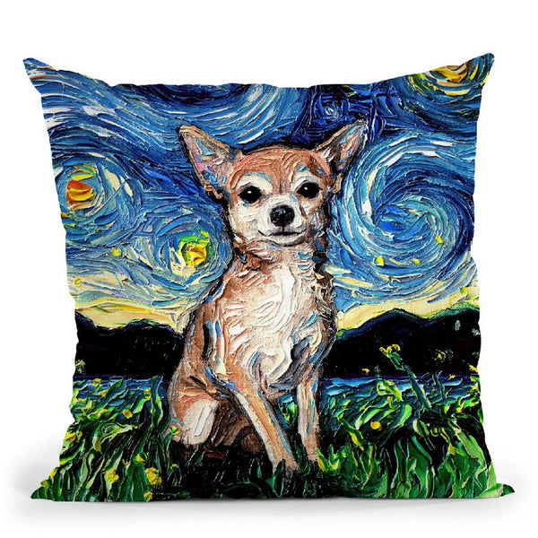 Chihuahua Throw Pillow by Aja Trier