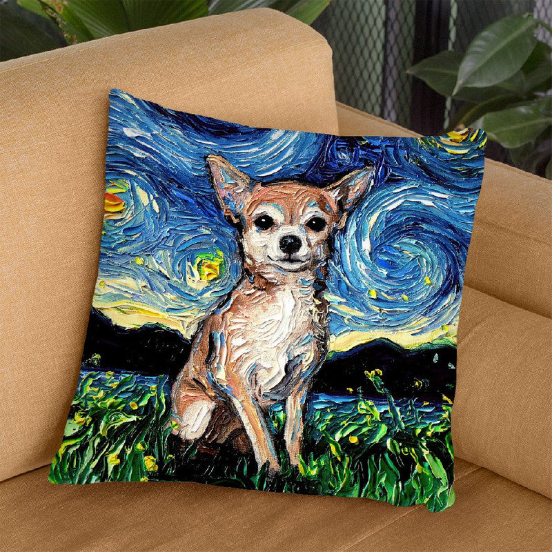 Chihuahua Throw Pillow by Aja Trier