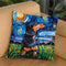 Dachshund Black And Tanorthair Throw Pillow by Aja Trier