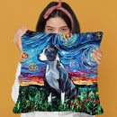 Pit Bull Throw Pillow by Aja Trier