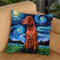 Redbone Coonhound Throw Pillow by Aja Trier