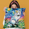 Samoyed Ii Throw Pillow by Aja Trier