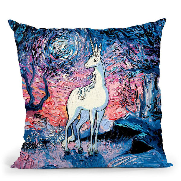 The Last Star Of Morning Throw Pillow by Aja Trier