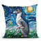 Whippet Throw Pillow by Aja Trier