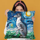 Whippet Throw Pillow by Aja Trier