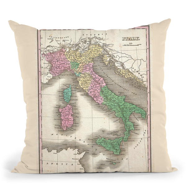 Italy 1827 Throw Pillow By Adam Shaw