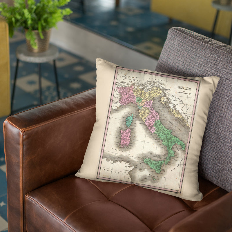 Italy 1827 Throw Pillow By Adam Shaw