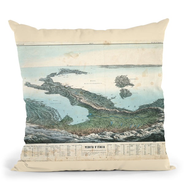 Italy 1853 Throw Pillow By Adam Shaw