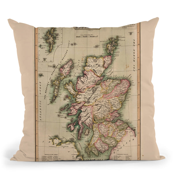 Scotland 1814 Throw Pillow By Adam Shaw
