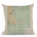 Cape Cod Lighthouses 1898 Throw Pillow By Adam Shaw