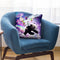 Lazer Rave Space Cat Riding Panda With Ice Cream Throw Pillow By Skyler Hill